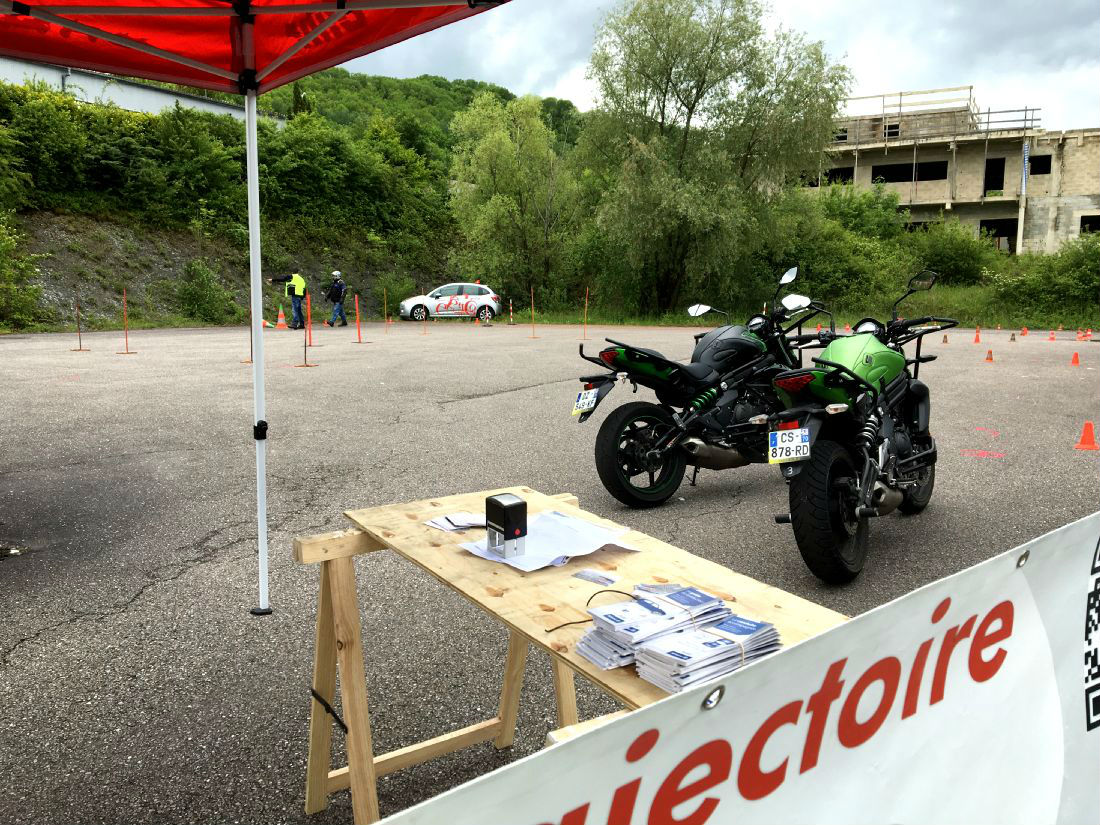 trail 70, vesoul avec trajectoire, auto ecole carrey